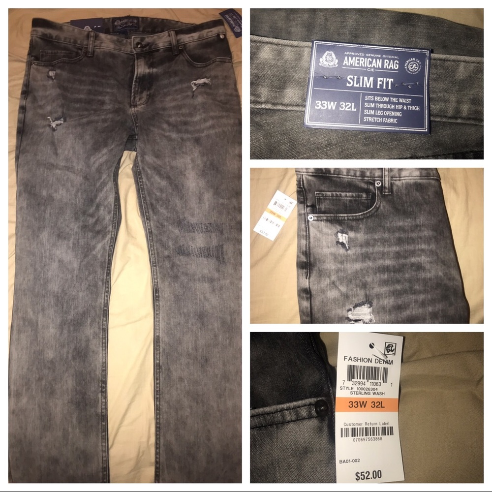 Slim fit American rag grey jeans brand new